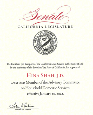 hina-shah-senate-california-legislature-appointment